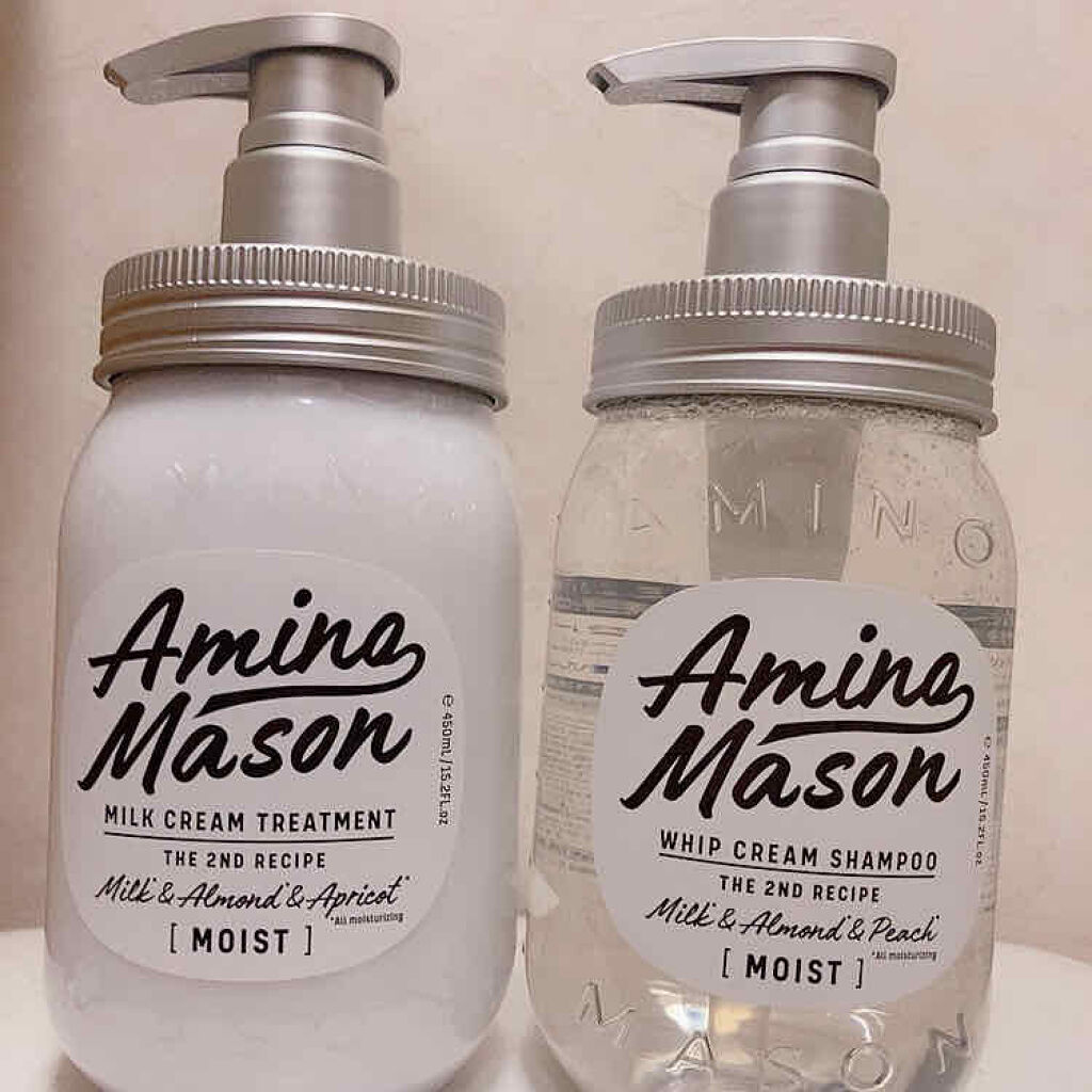 アミノメイソン ディープモイスト ホイップクリーム シャンプー/ミルククリーム ヘアトリートメント/アミノメイソン/市販シャンプーを使ったクチコミ（1枚目）
