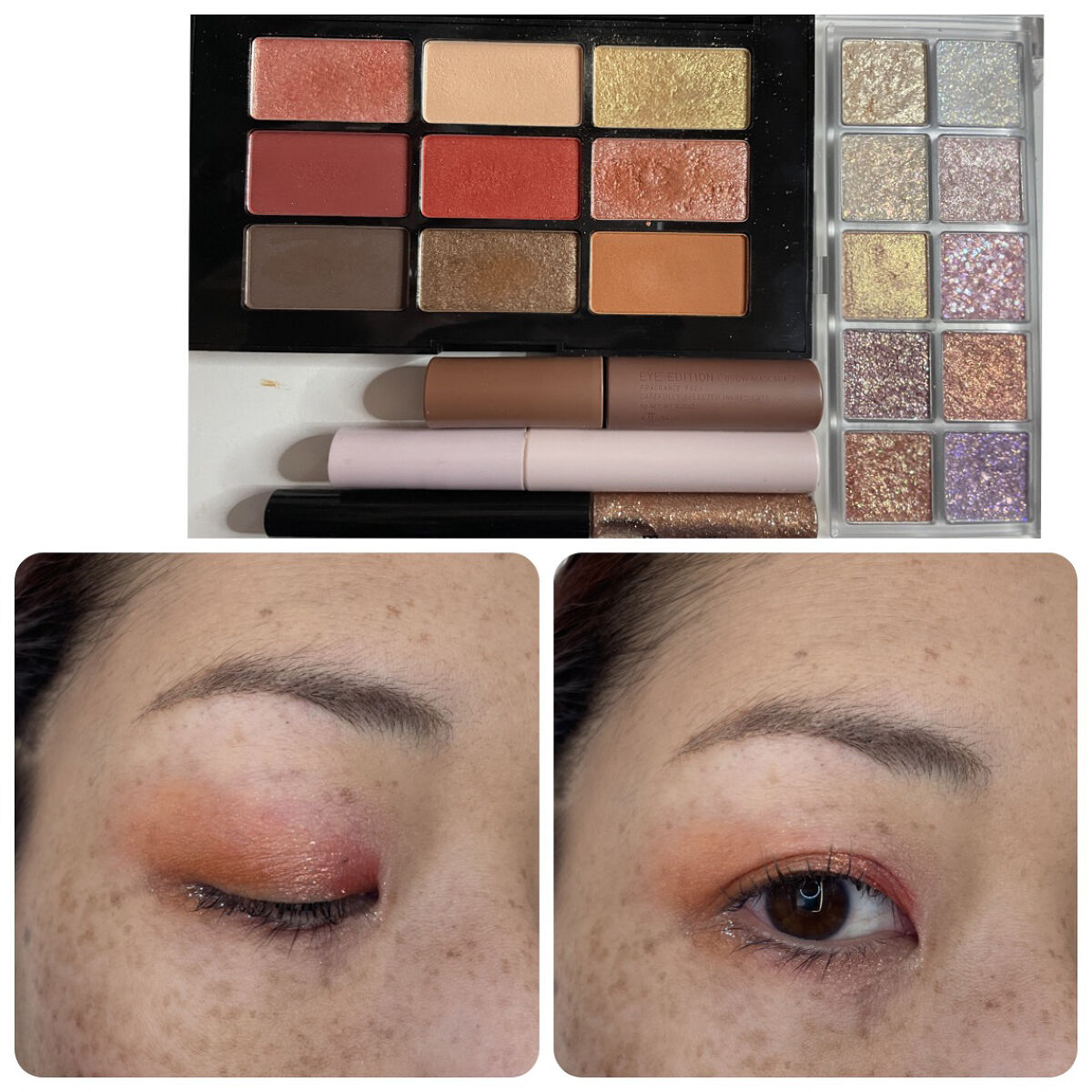 グリッターライナー(MFLリキッドアイシャドウ) ピンクベージュ/DAISO/ジェルアイライナーを使ったクチコミ（1枚目）