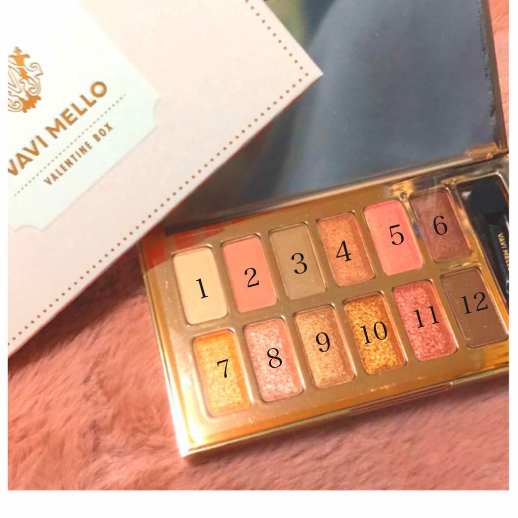 バレンタインボックス/VAVI MELLO/アイシャドウパレットを使ったクチコミ(1枚目)