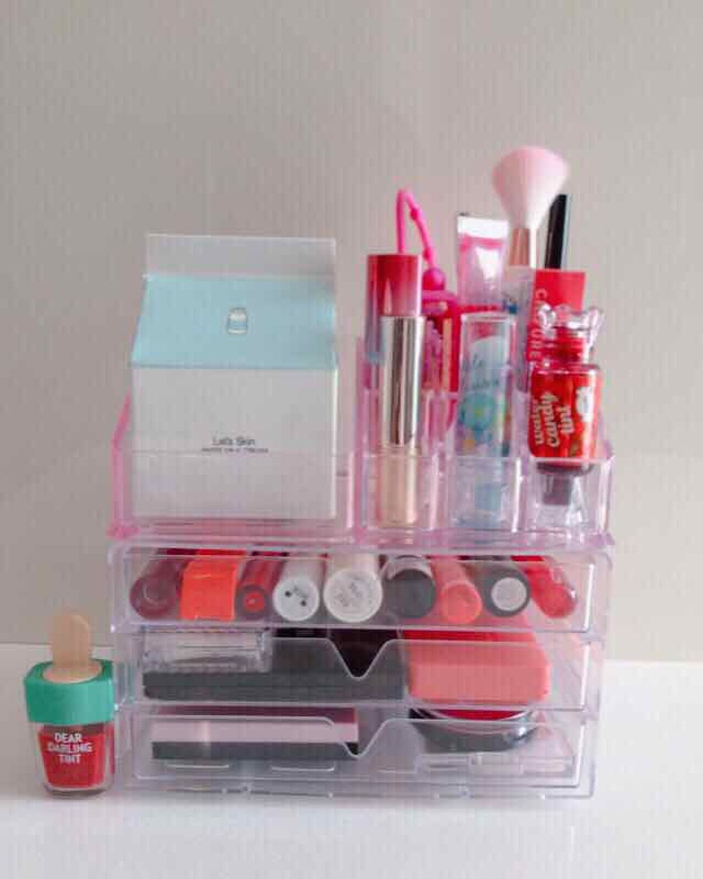 3段式クリアーケース/DAISO/その他化粧小物を使ったクチコミ(4枚目)