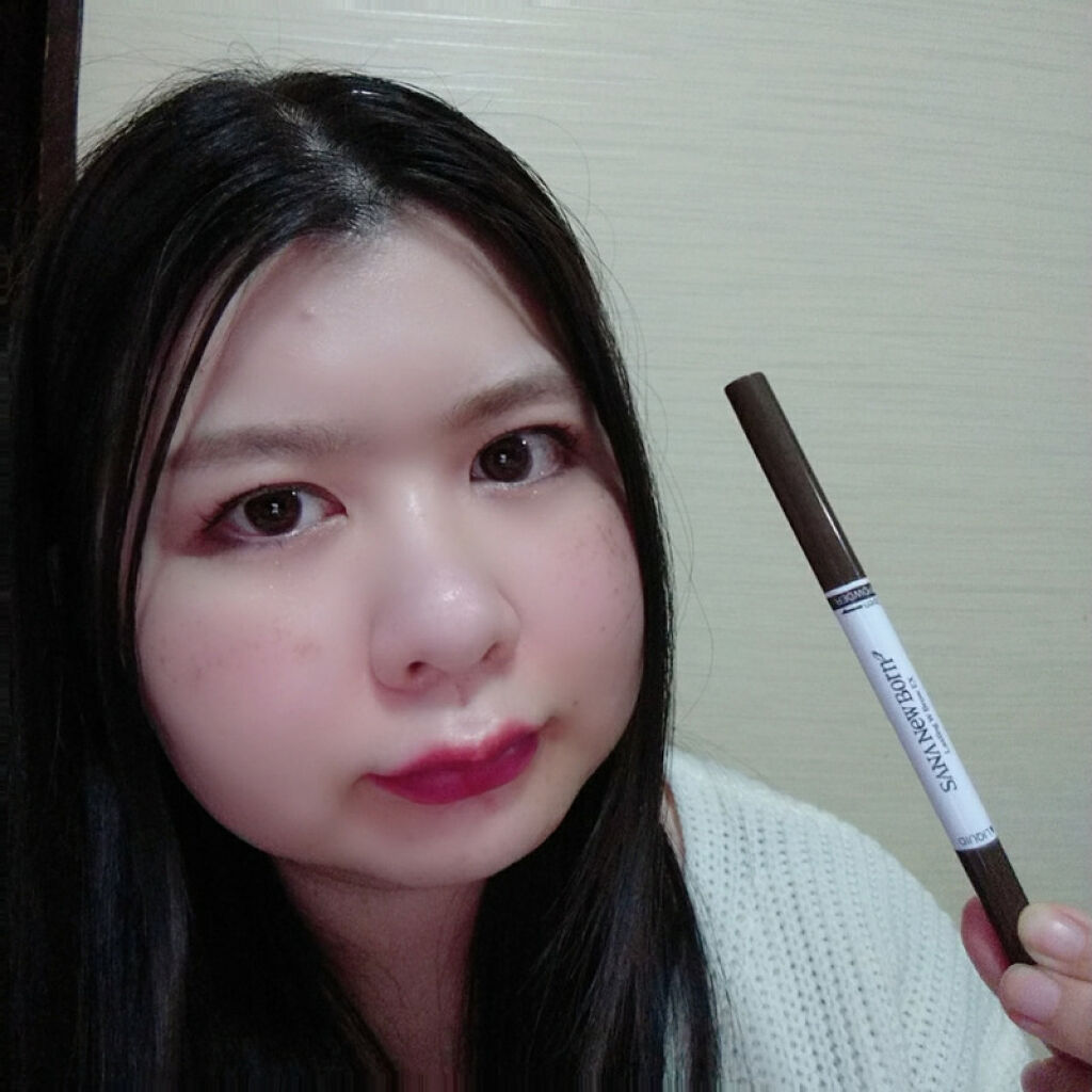 W ブロウEX N/サナ ニューボーン/パウダーアイブロウを使ったクチコミ（3枚目）