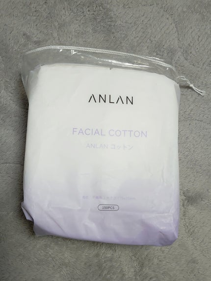 ANLAN 大判コットンのクチコミ「いろいろ便利で使いやすい🤔✨
推しレビュワーさんオススメのコットン🫶
■ANLAN 大判コ.....」(1枚目)