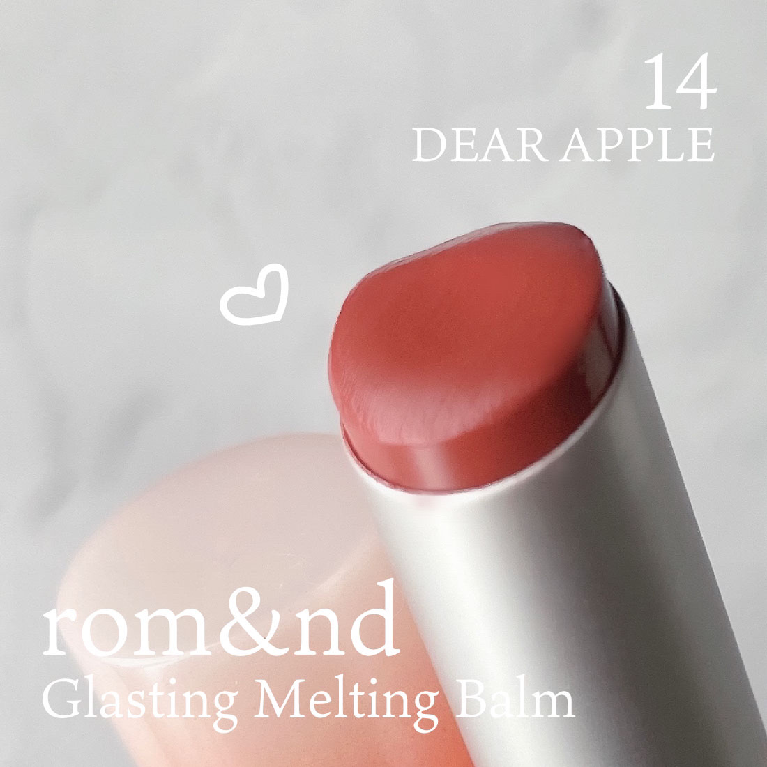 グラスティングメルティングバーム/rom&nd/リップバームを使ったクチコミ（3枚目）