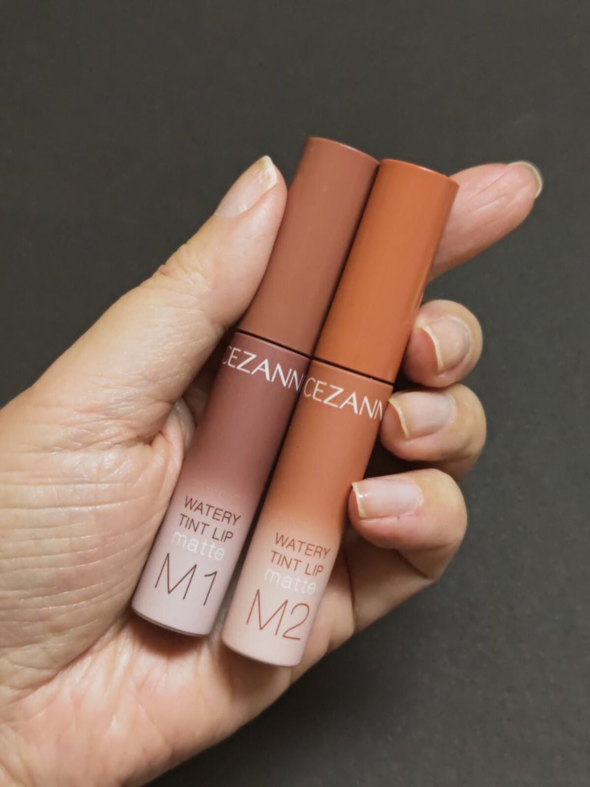ウォータリーティントリップ マット/CEZANNE/リップティントを使ったクチコミ(4枚目)