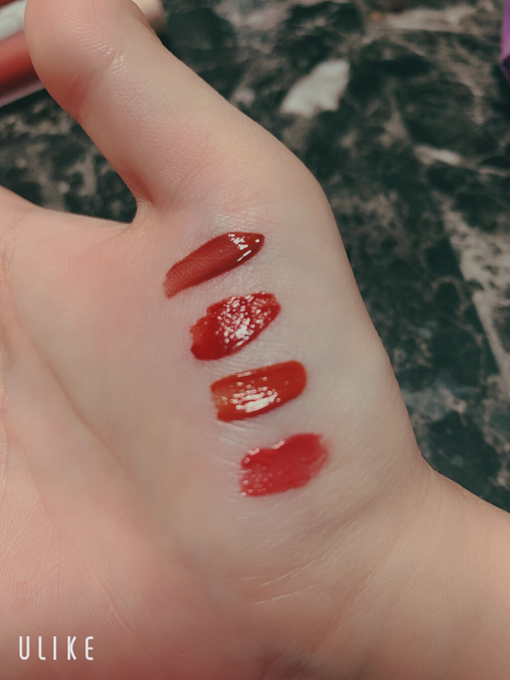 ジューシーラスティングティント/rom&nd/リップティントを使ったクチコミ（2枚目）