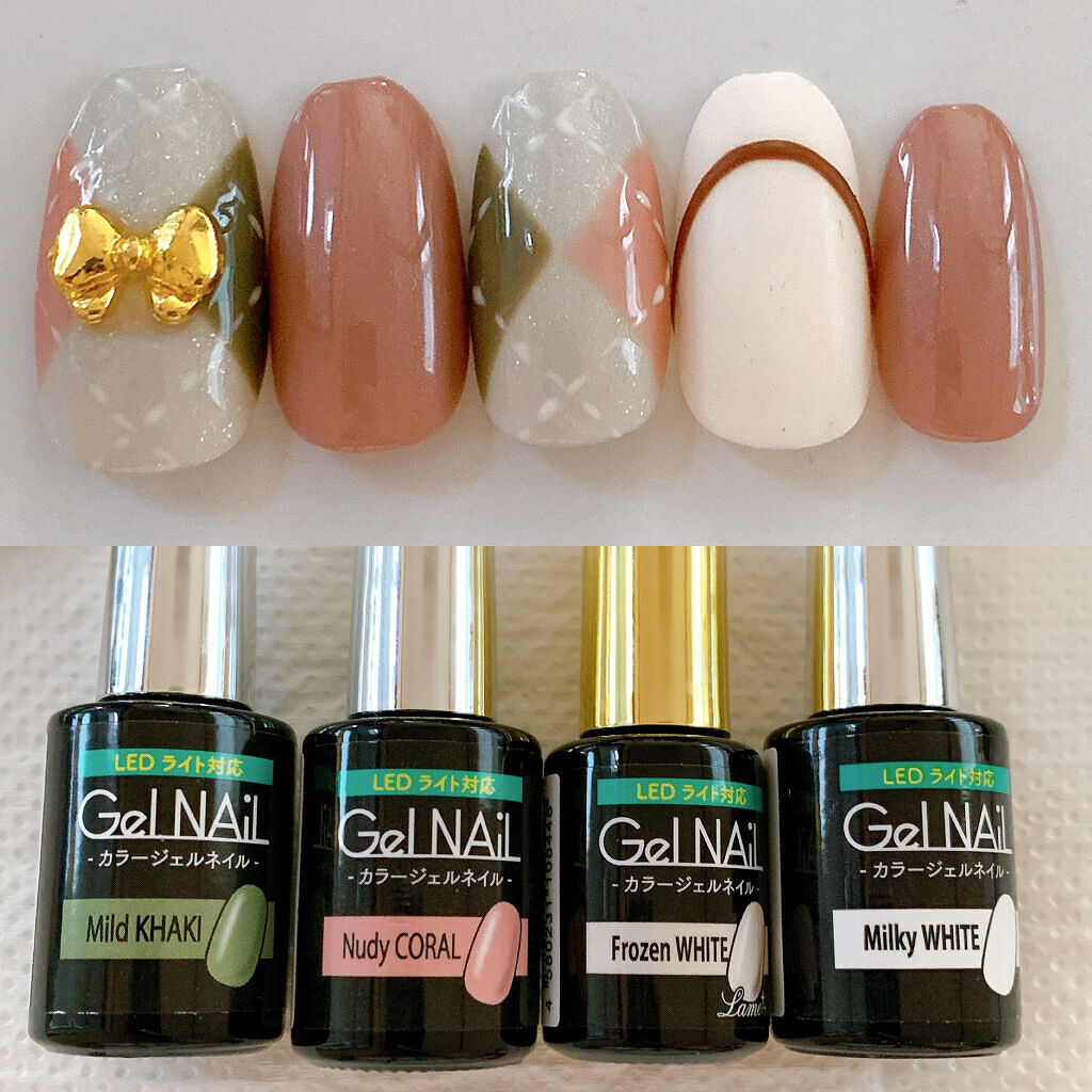 ジェルネイル（ライト対応）/セリア/ジェルネイルを使ったクチコミ（1枚目）