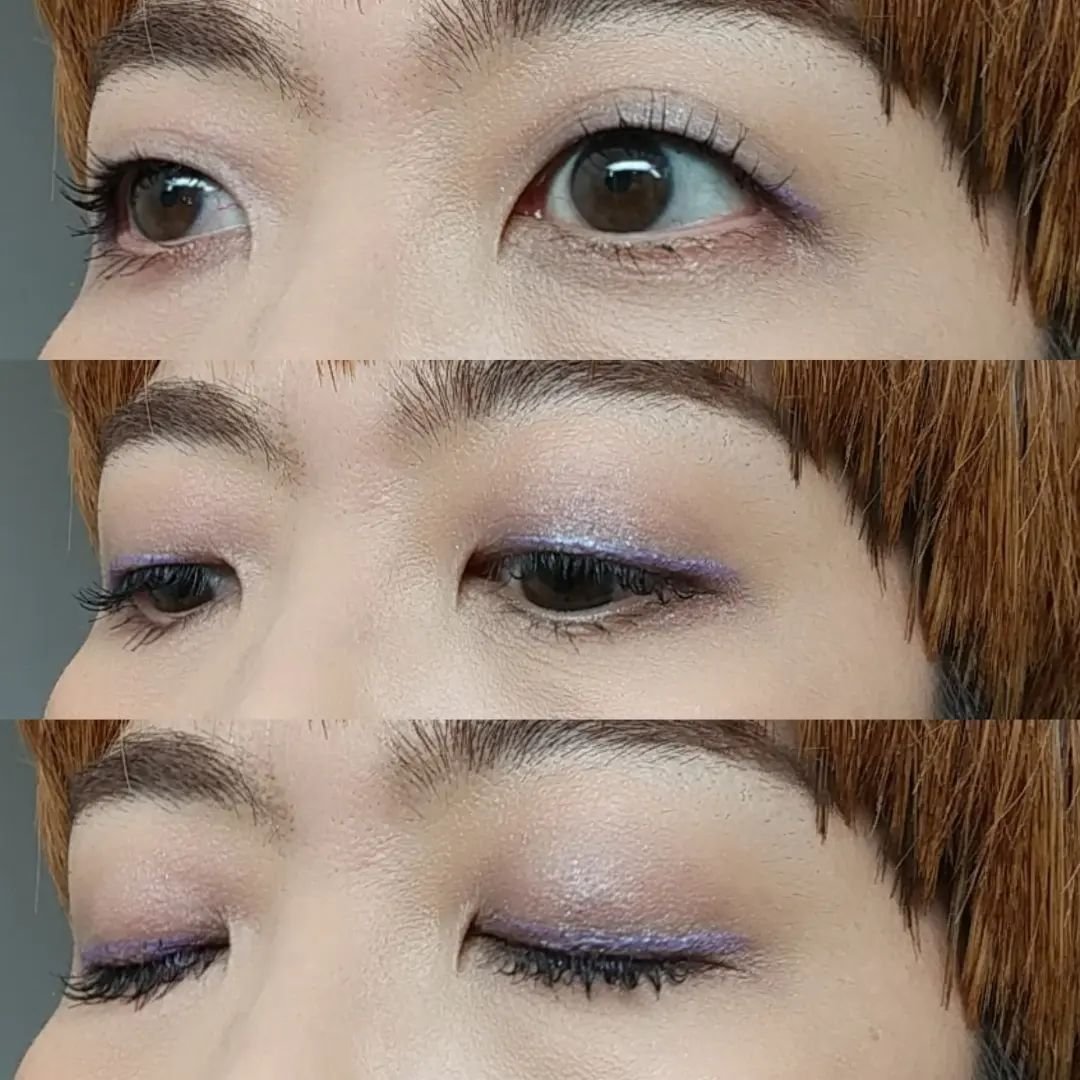 フラッシュクリエイター EX05 Super Orchid/LUNASOL/リキッドアイライナーを使ったクチコミ（2枚目）