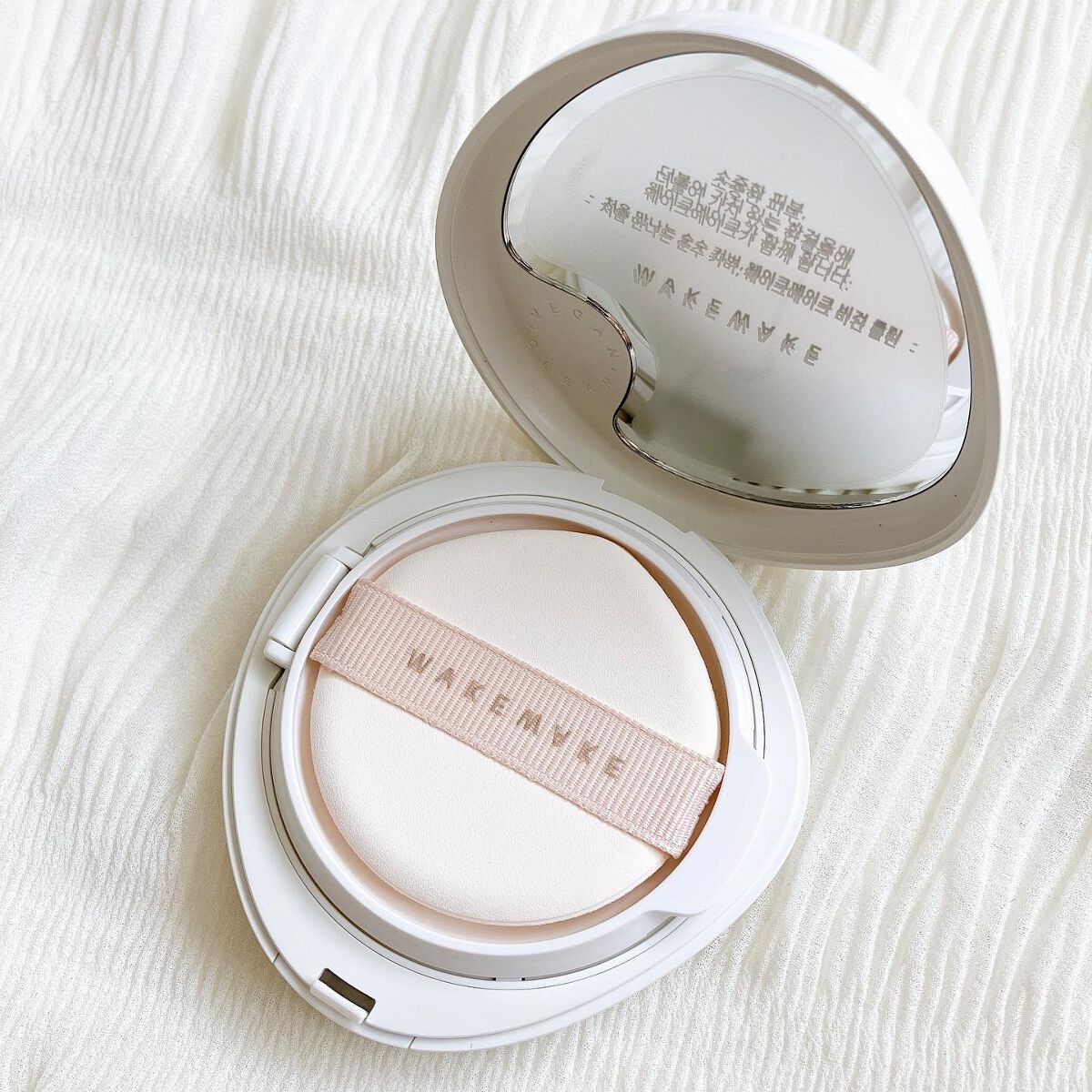 ビーガンクリーンピュアカバークッション/wakemake/クッションファンデーションを使ったクチコミ(4枚目)