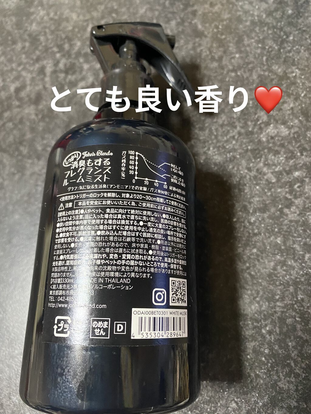 F&D ルームミスト レッドワイン/John's Blend/香水(その他)を使ったクチコミ（2枚目）