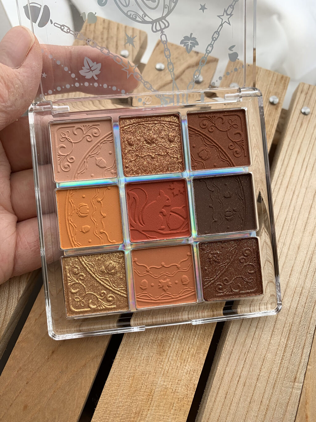 クォーツ 9色アイシャドウパレット(ドリームランドアイシャドウ) J13 ハチミツパンプキン/ZEESEA/アイシャドウパレットを使ったクチコミ（2枚目）