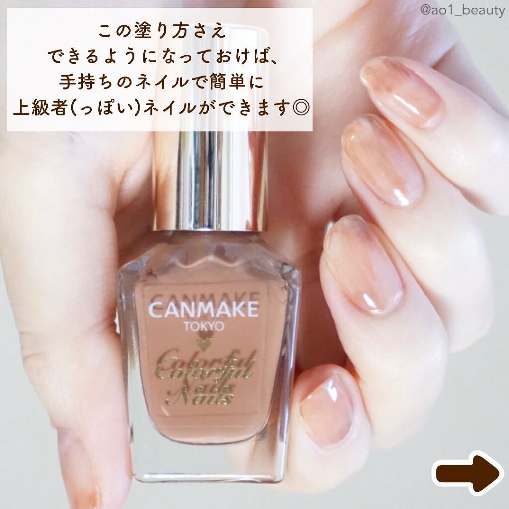 カラフルネイルズ/キャンメイク/マニキュアを使ったクチコミ（2枚目）