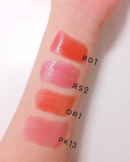 ラスティンググロスリップ/CEZANNE/口紅を使ったクチコミ(3枚目)