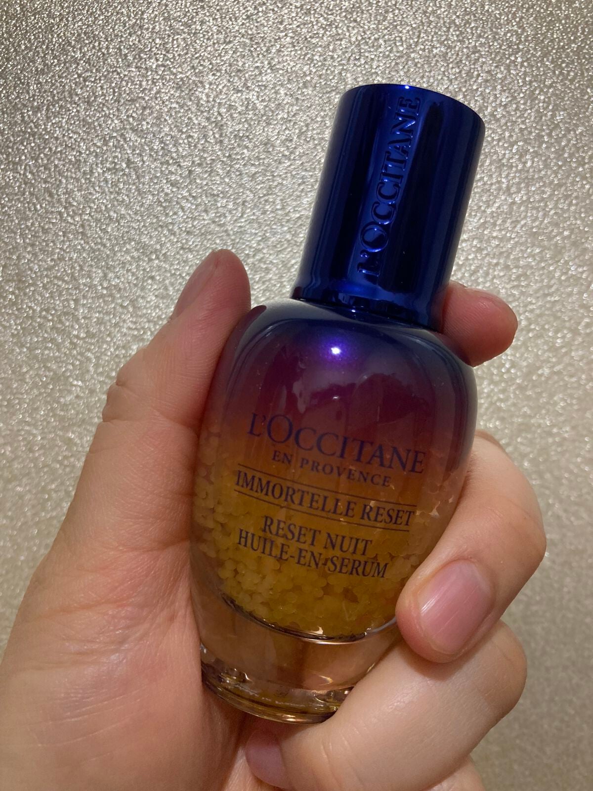 メラン on LIPS 「ロクシタンのイモーテルオーバーナイトリセットセラム✨最高すぎて..」(1枚目)