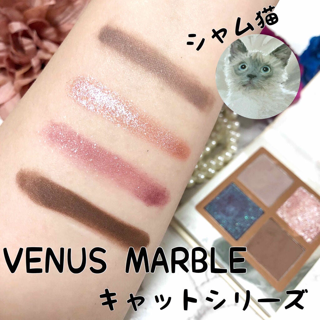 Venus Marble アイシャドウキャットシリーズ/Venus Marble/アイシャドウパレットを使ったクチコミ(2枚目)