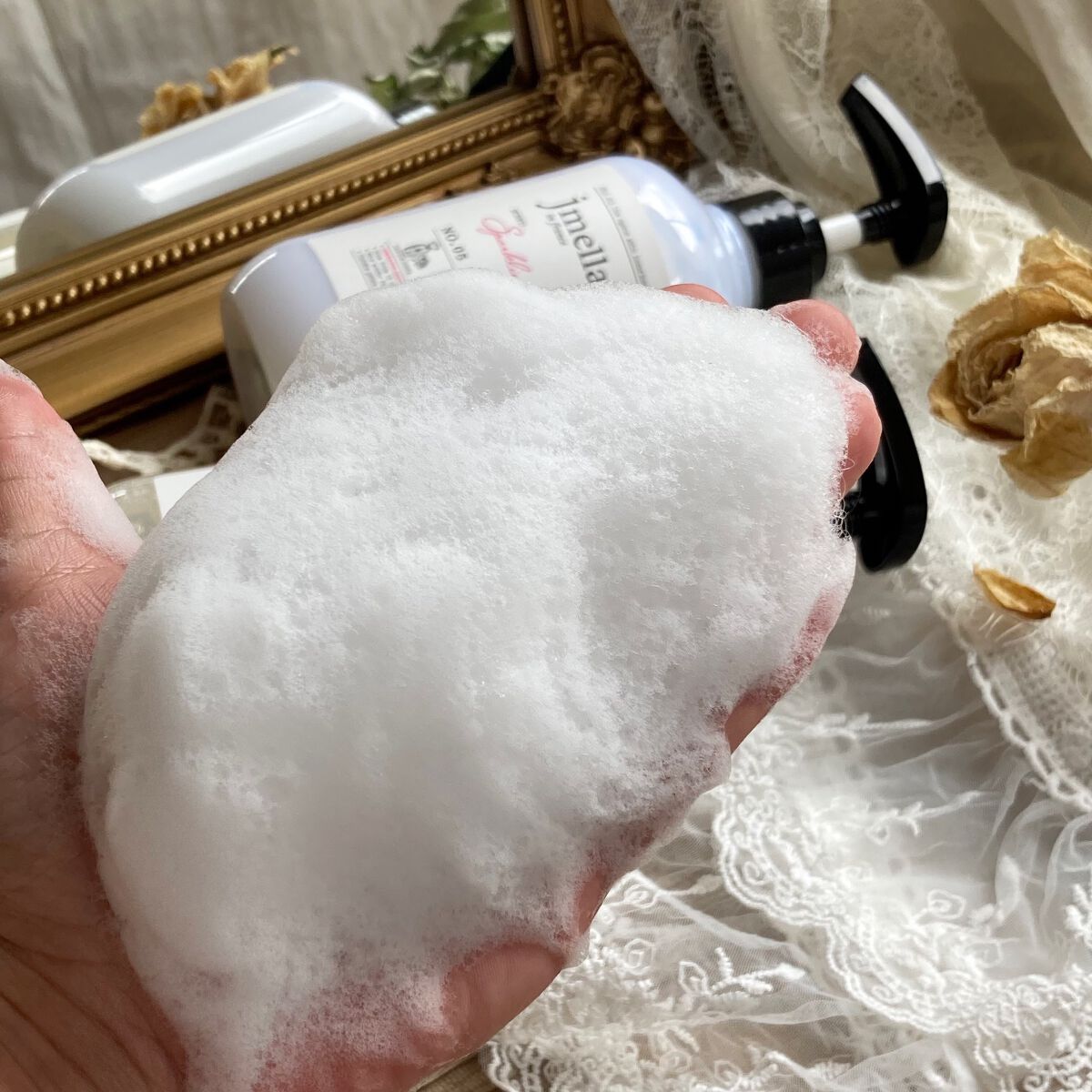 インフランス シャンプー スパークリングロゼ/トリートメント スパークリングロゼ/jmella/市販シャンプーを使ったクチコミ(4枚目)