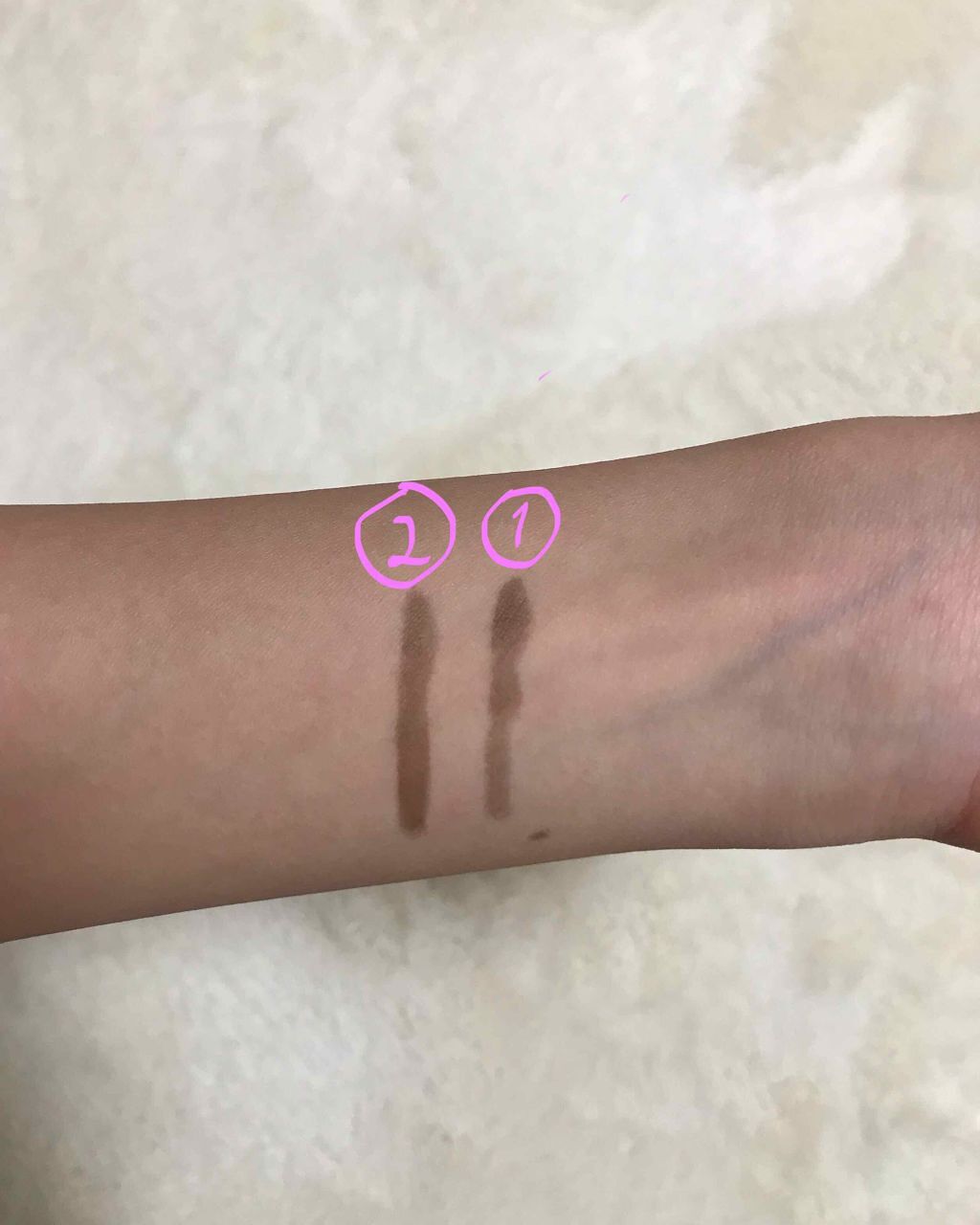 アイブロウティント/DAISO/眉ティントを使ったクチコミ（3枚目）