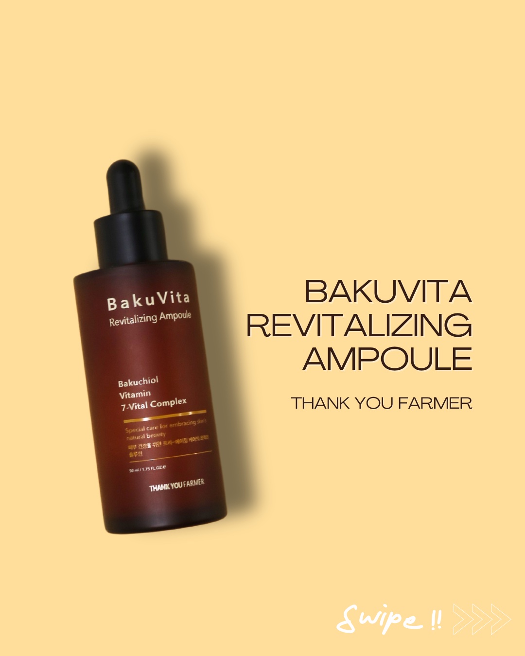 バクビタリバイタライジングアンプル/THANK YOU FARMER/美容液を使ったクチコミ（1枚目）