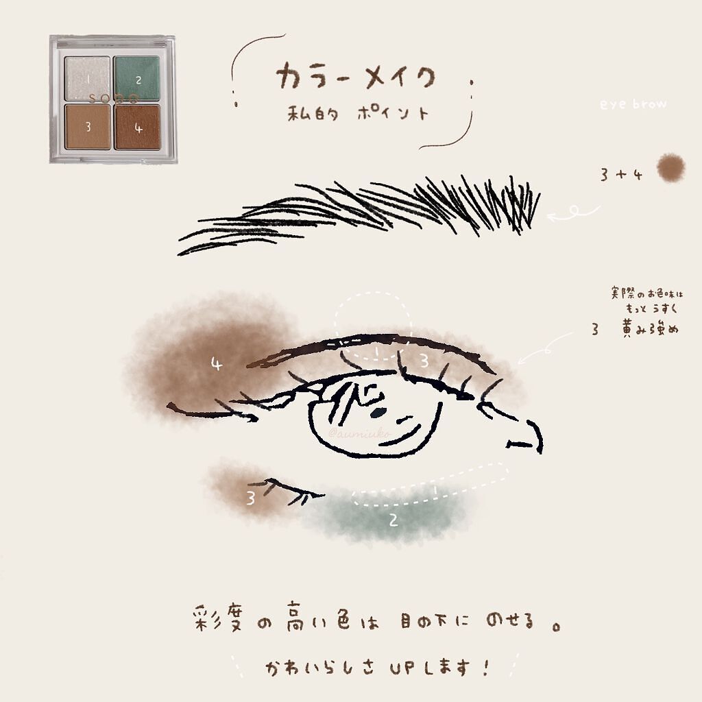 アイパレット/sopo/アイシャドウパレットを使ったクチコミ（1枚目）