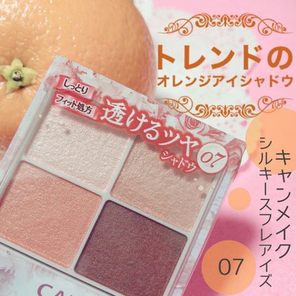 シルキースフレアイズ/キャンメイク/アイシャドウパレットを使ったクチコミ(1枚目)