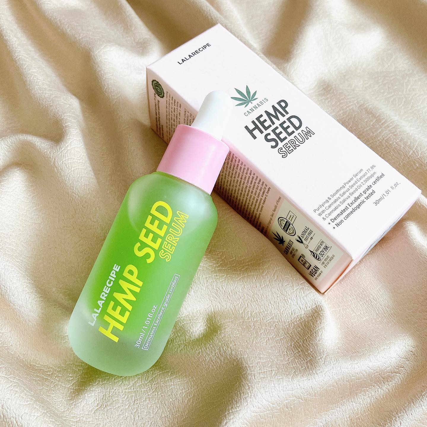 ハンプシード78%ヴィーガンセラム/ララレシピ/美容液を使ったクチコミ（1枚目）
