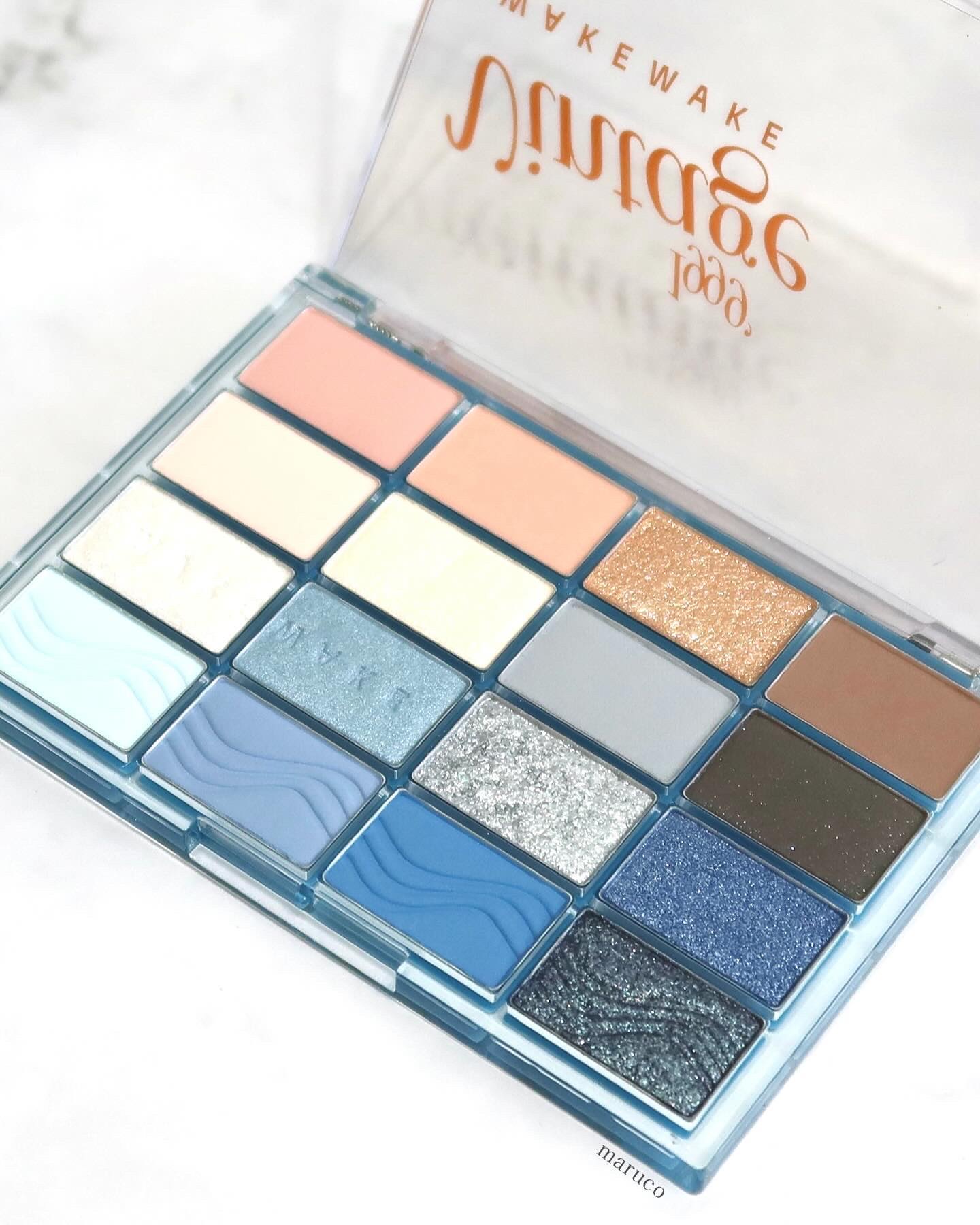 ソフトブラーリングアイパレット/wakemake/アイシャドウパレットを使ったクチコミ（3枚目）