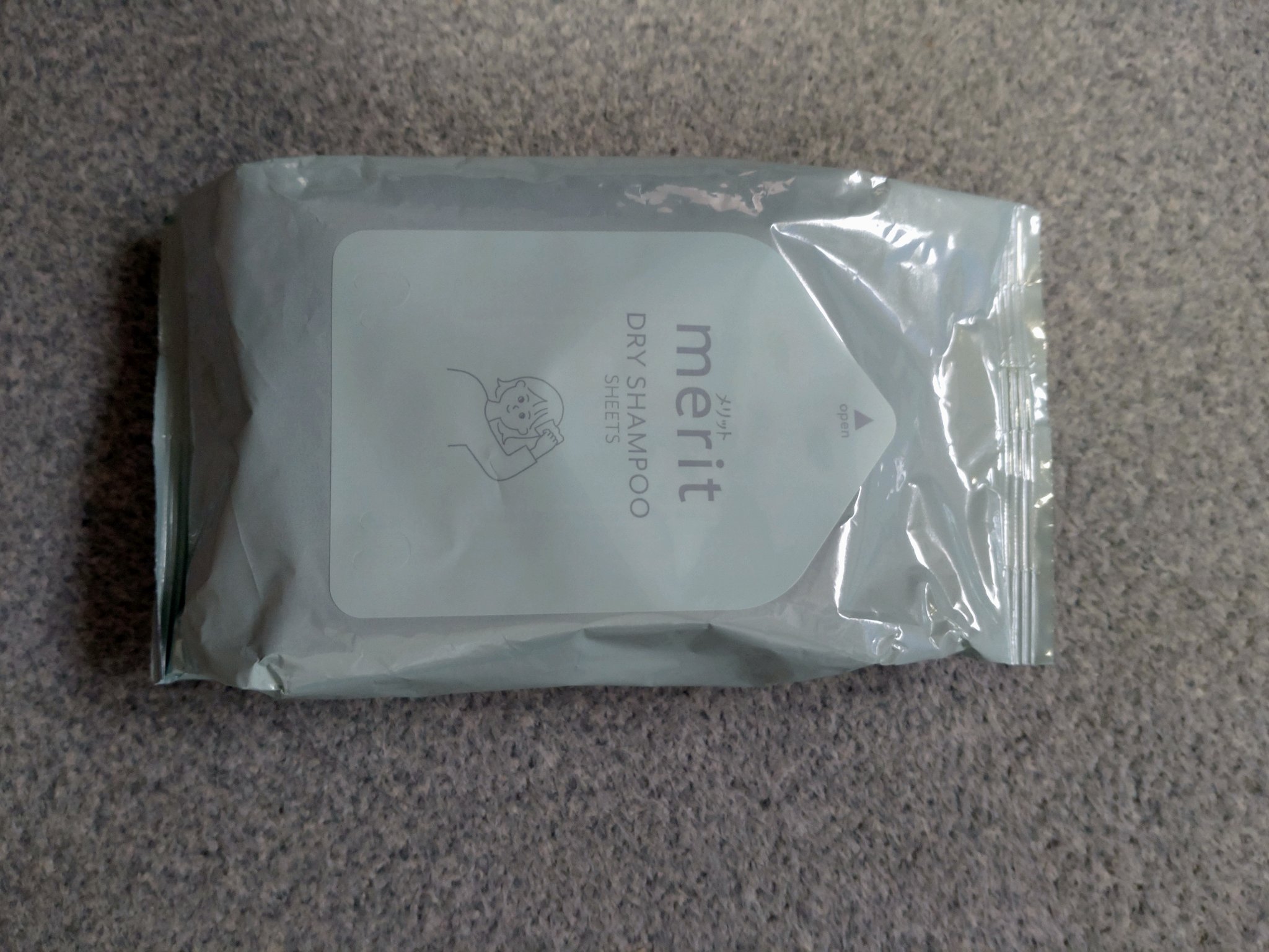 メリット ドライシャンプーシート すっきり爽快タイプ/メリット/ドライシャンプーを使ったクチコミ（2枚目）