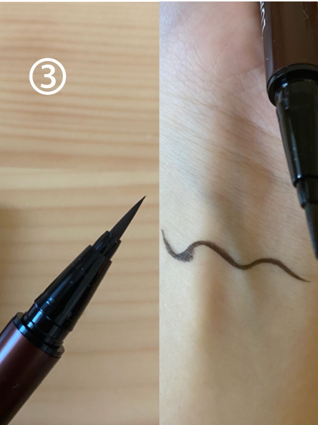 スキルレスライナー/LUMIURGLAS/リキッドアイライナーを使ったクチコミ(4枚目)