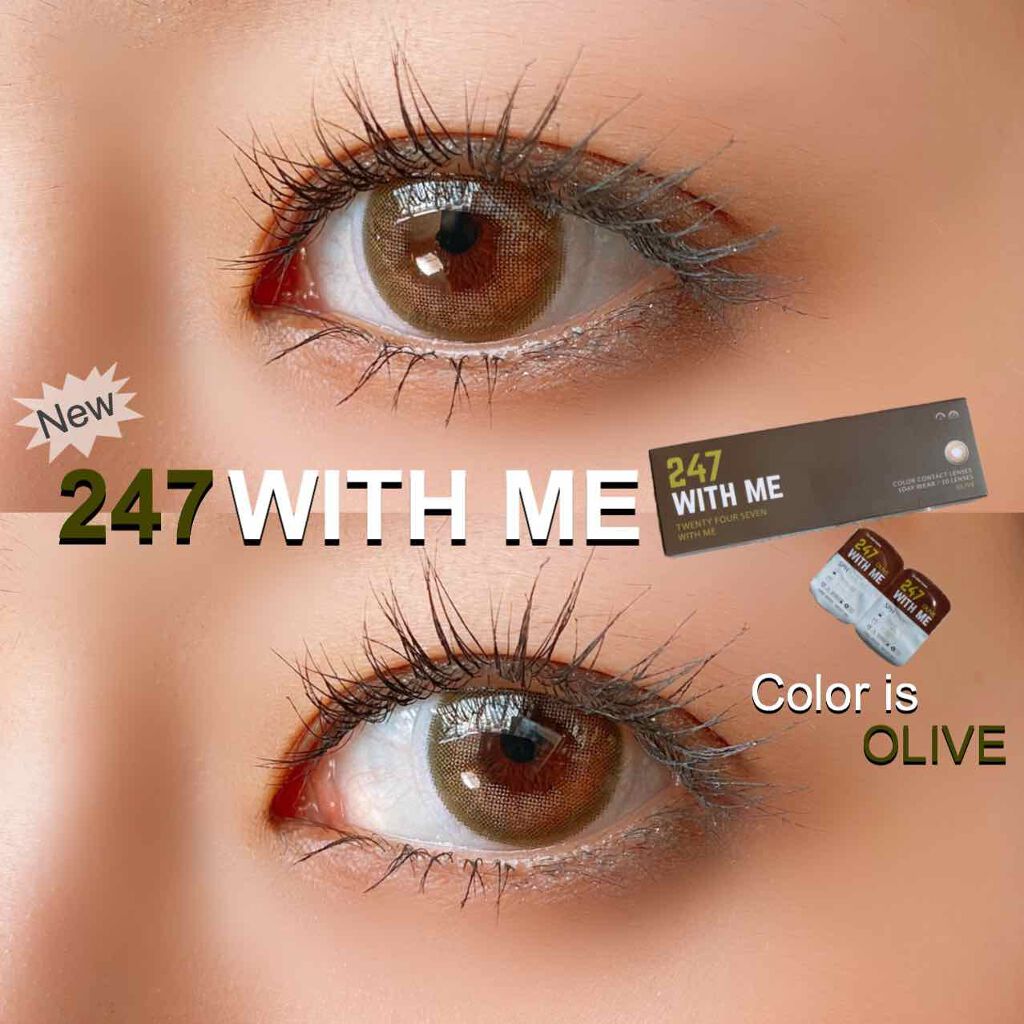 247 WITH ME/THEPIEL/カラーコンタクトレンズを使ったクチコミ(1枚目)