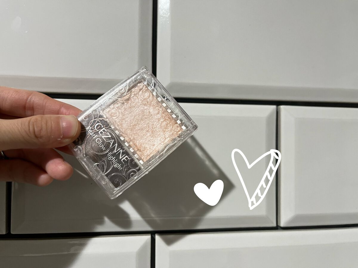 パールグロウハイライト/CEZANNE/パウダーハイライトを使ったクチコミ（1枚目）