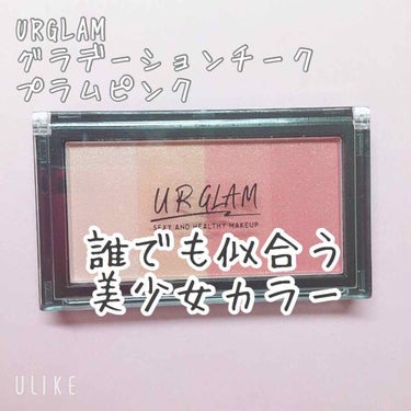 UR GLAM　GRADATION CHEEK プラムピンク/U R GLAM/パウダーチークを使ったクチコミ（1枚目）