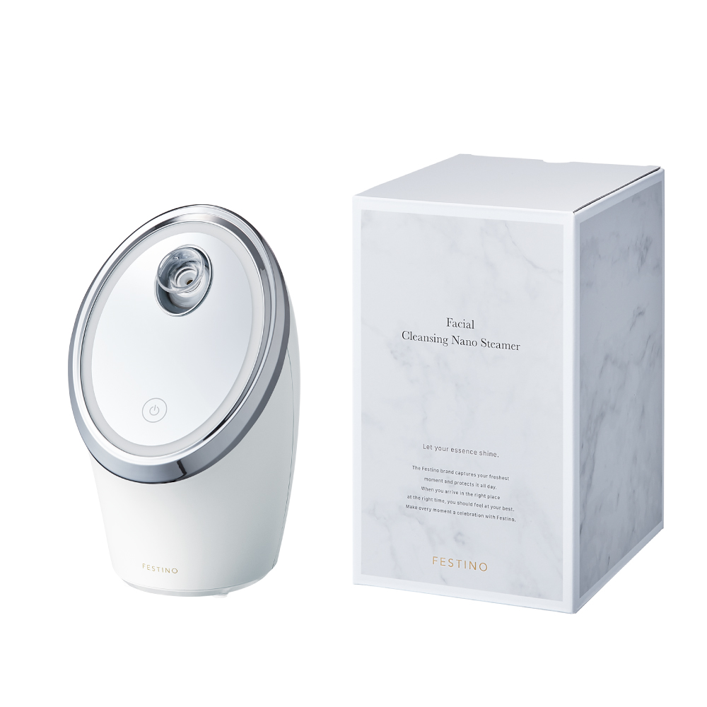 フェイシャルクレンジングナノスチーマー SMHB-033-WH