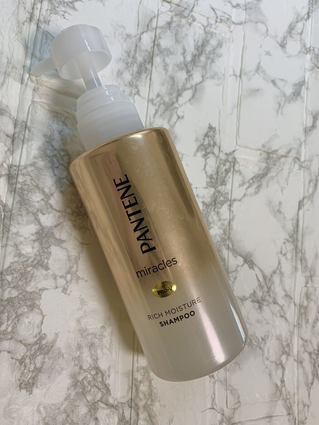 ミラクルズ リッチモイスチャー シャンプー／トリートメント シャンプーポンプ 500ml/パンテーン/市販シャンプーを使ったクチコミ（1枚目）
