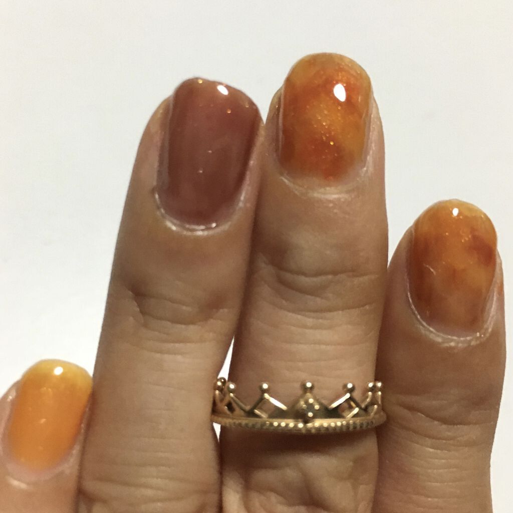 ジェルネイル GM97 サンフラワー(限定色)/ジェルミーワン/ジェルネイルを使ったクチコミ（1枚目）