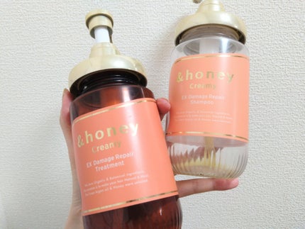 Creamy EXダメージリペアシャンプー1.0/ヘアトリートメント2.0/&honey/市販シャンプーを使ったクチコミ(1枚目)