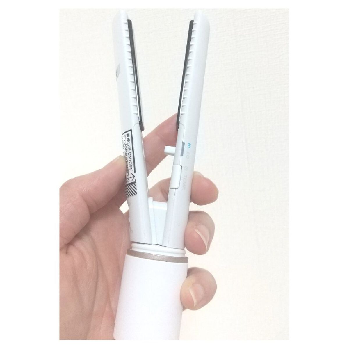 スタイリッシュ モバイルヘアアイロン(MHS-1342) ホワイト/mod's hair/ストレートアイロンを使ったクチコミ（2枚目）