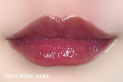 アンドバイロムアンド グラッシーボムティント/&nd by rom&nd/リップティントを使ったクチコミ(2枚目)