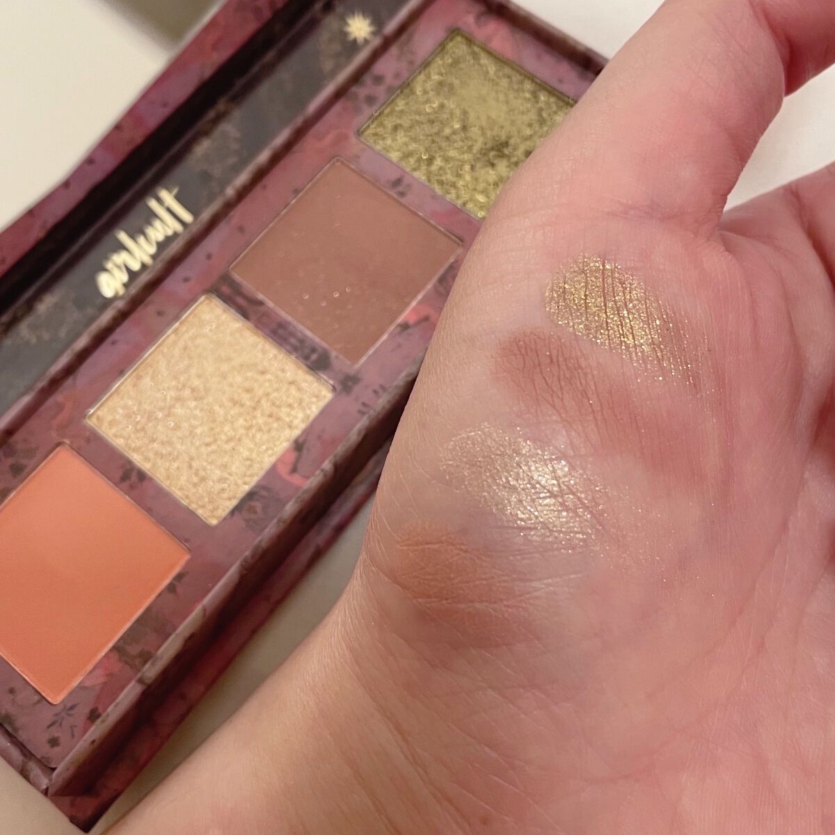 山海シリーズ 4色アイシャドウパレット 01 勺雀 sparrow/GirlCult/アイシャドウパレットを使ったクチコミ（2枚目）