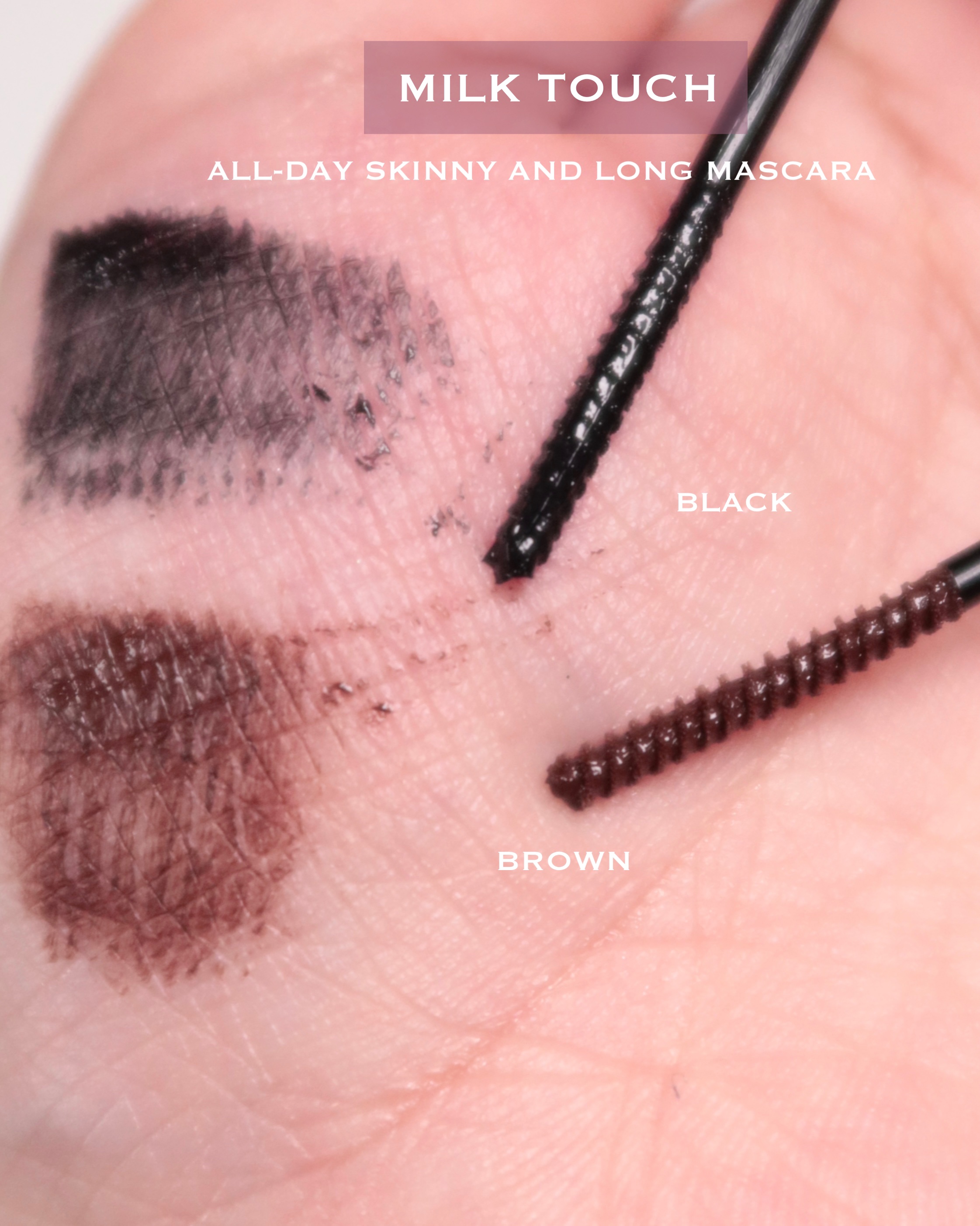 オールデイ スキニー アンド ロングマスカラ ブラウン/Milk Touch/マスカラを使ったクチコミ（3枚目）