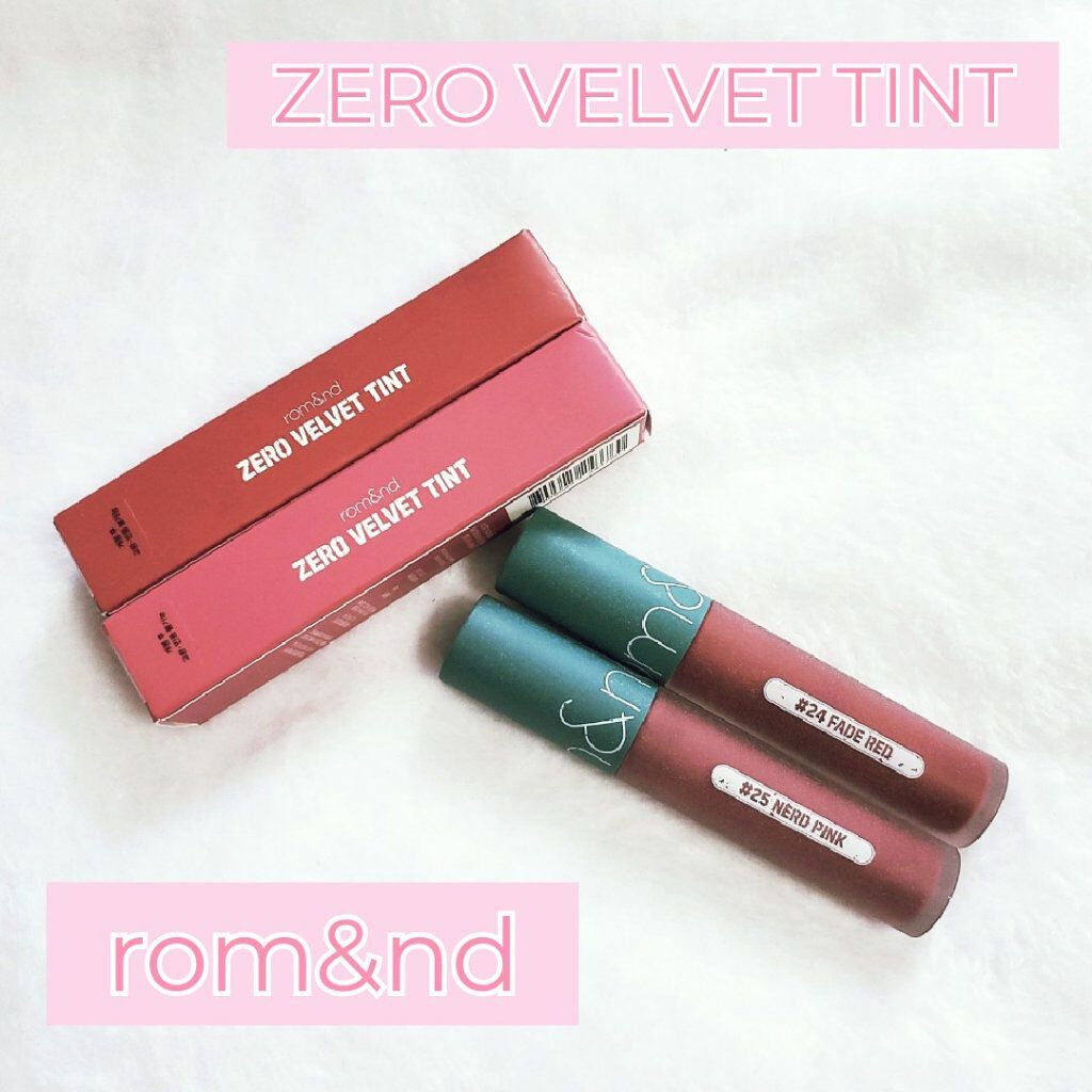 ゼロベルベットティント/rom&nd/リップティントを使ったクチコミ(1枚目)
