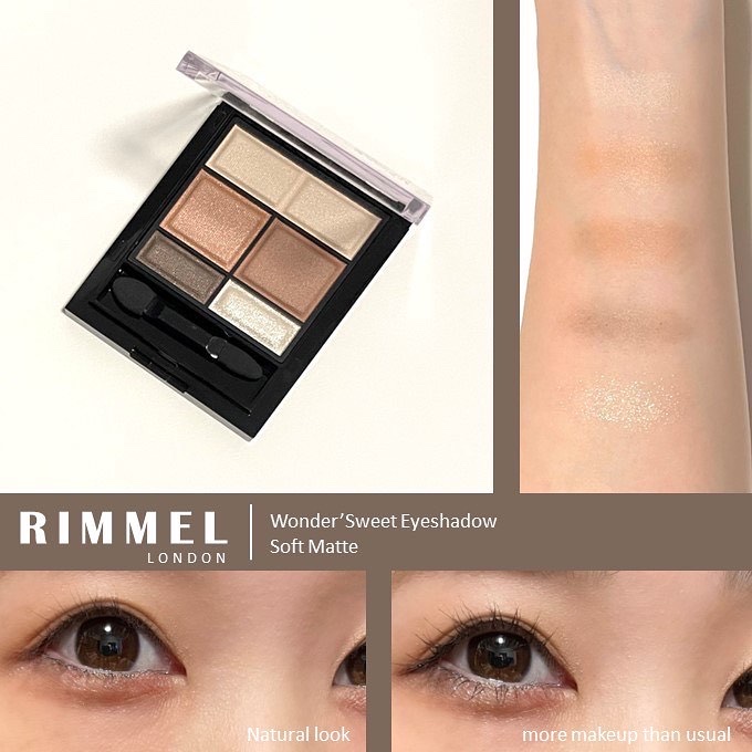 ワンダー スウィート アイシャドウ ソフトマット/リンメル ロンドン/アイシャドウパレットを使ったクチコミ（1枚目）