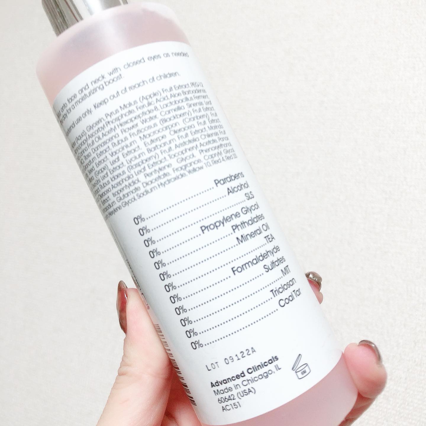 Gグロートナー ローズウォーター/ADVANCED CLINICALS/ミスト状化粧水を使ったクチコミ（3枚目）