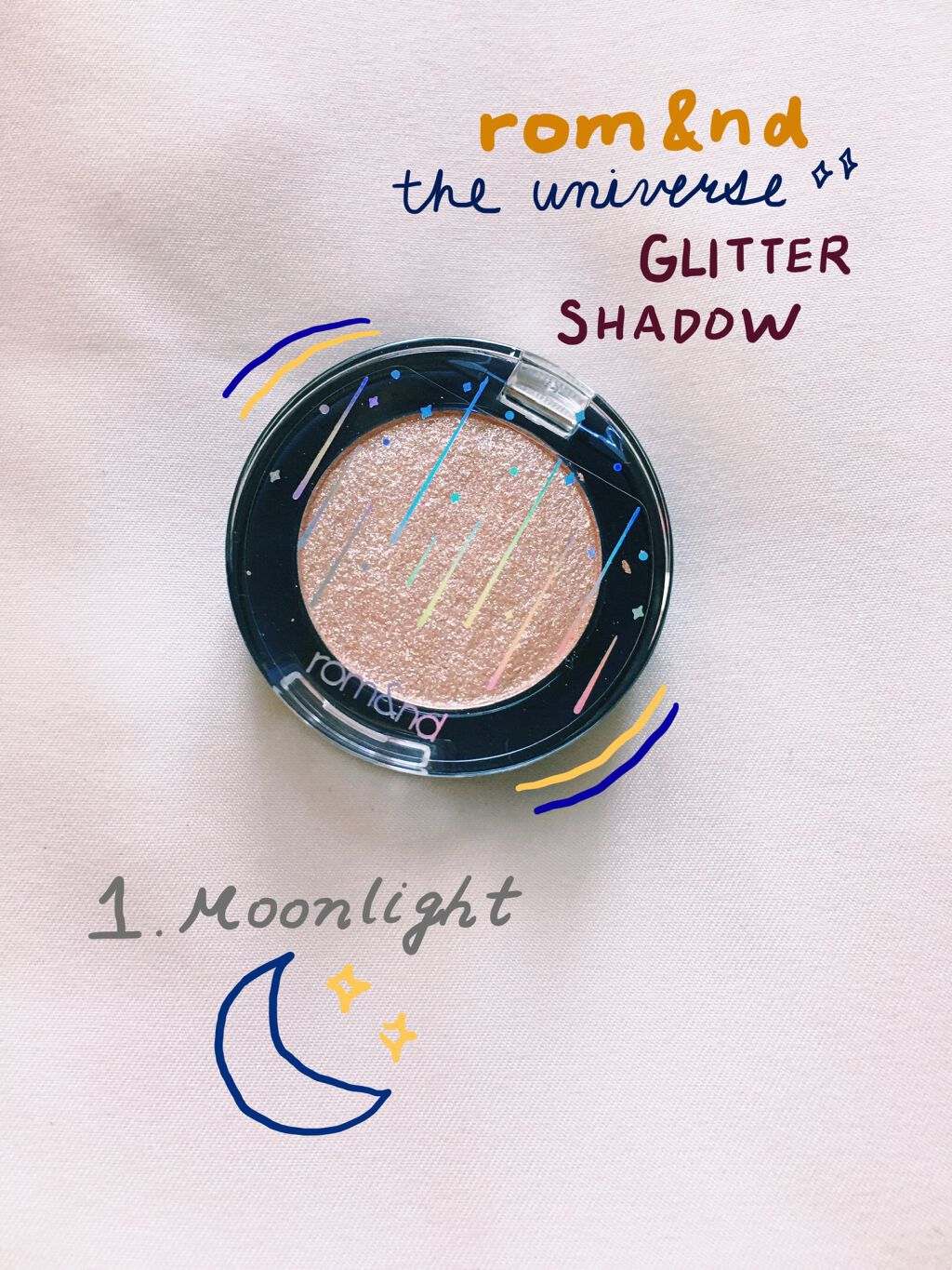 グリッター シャドウ カラー/rom&nd/グリッターを使ったクチコミ（1枚目）
