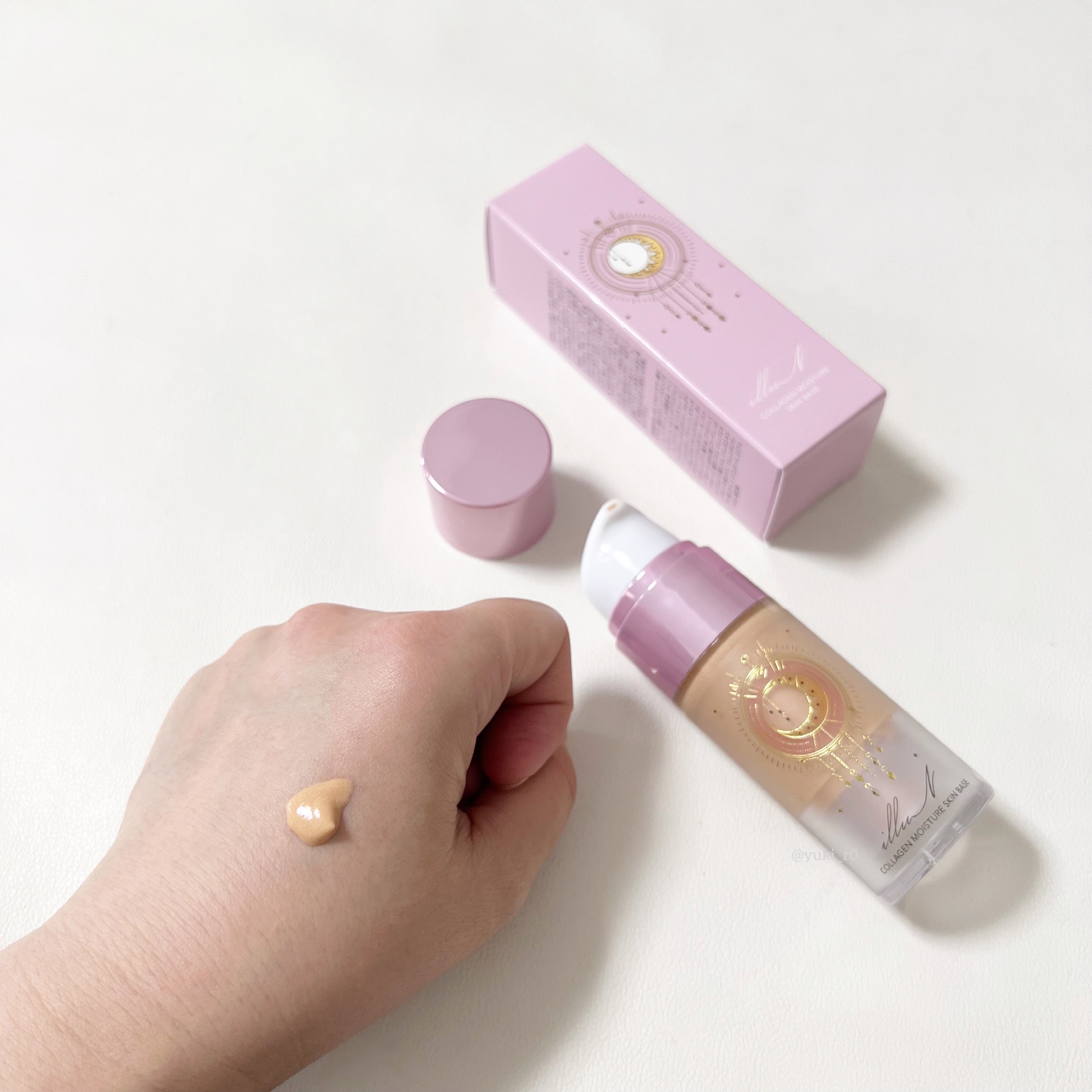 コラーゲンモイスチャースキンベース/illuN/化粧下地を使ったクチコミ（2枚目）