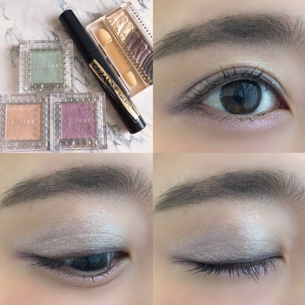 トーンアップアイシャドウ/CEZANNE/アイシャドウパレットを使ったクチコミ(3枚目)