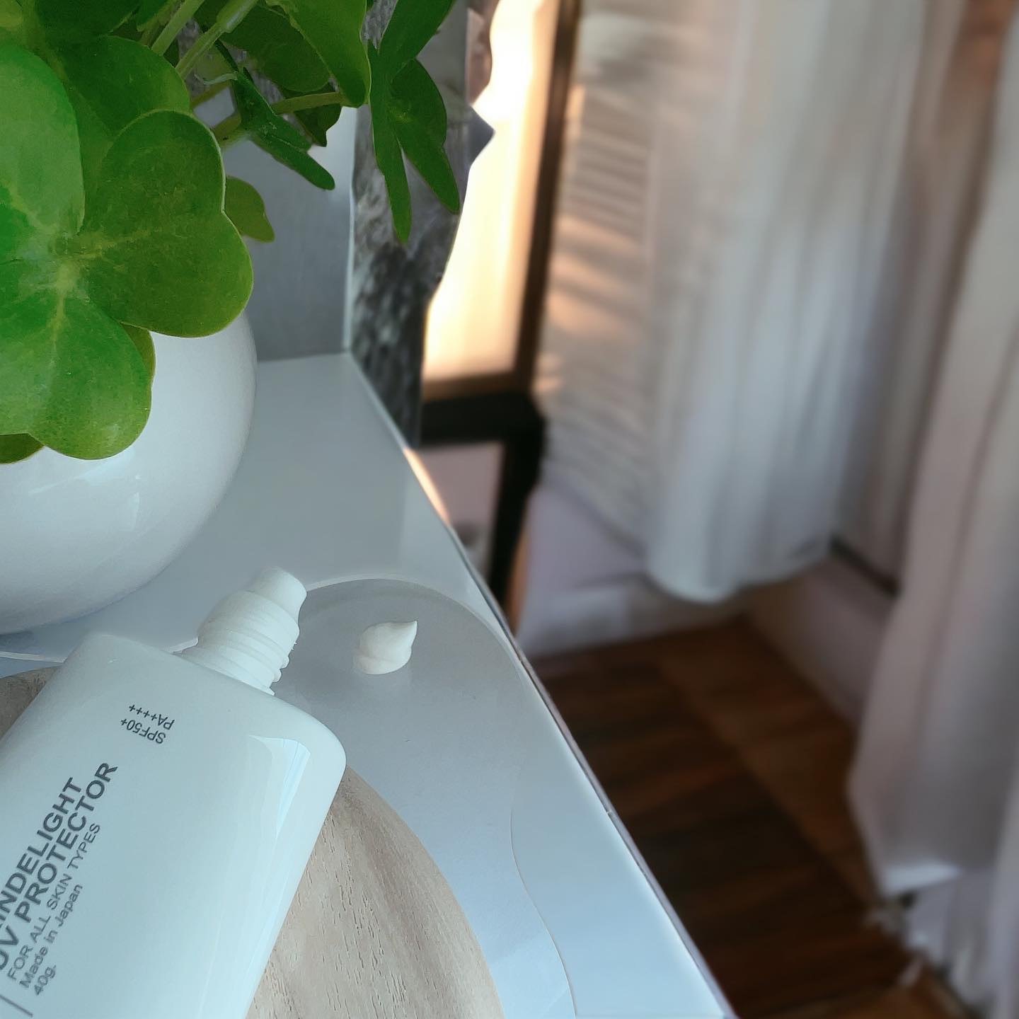 スキンディライトUVプロテクター/RINKR/日焼け止めクリームを使ったクチコミ（2枚目）