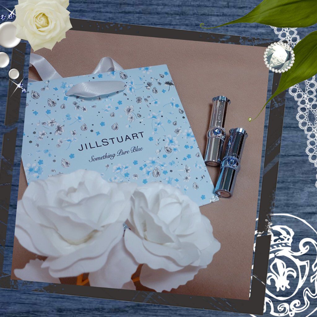 サムシングピュアブルー リップグロウ セラムバーム/JILL STUART/リップバームを使ったクチコミ（1枚目）