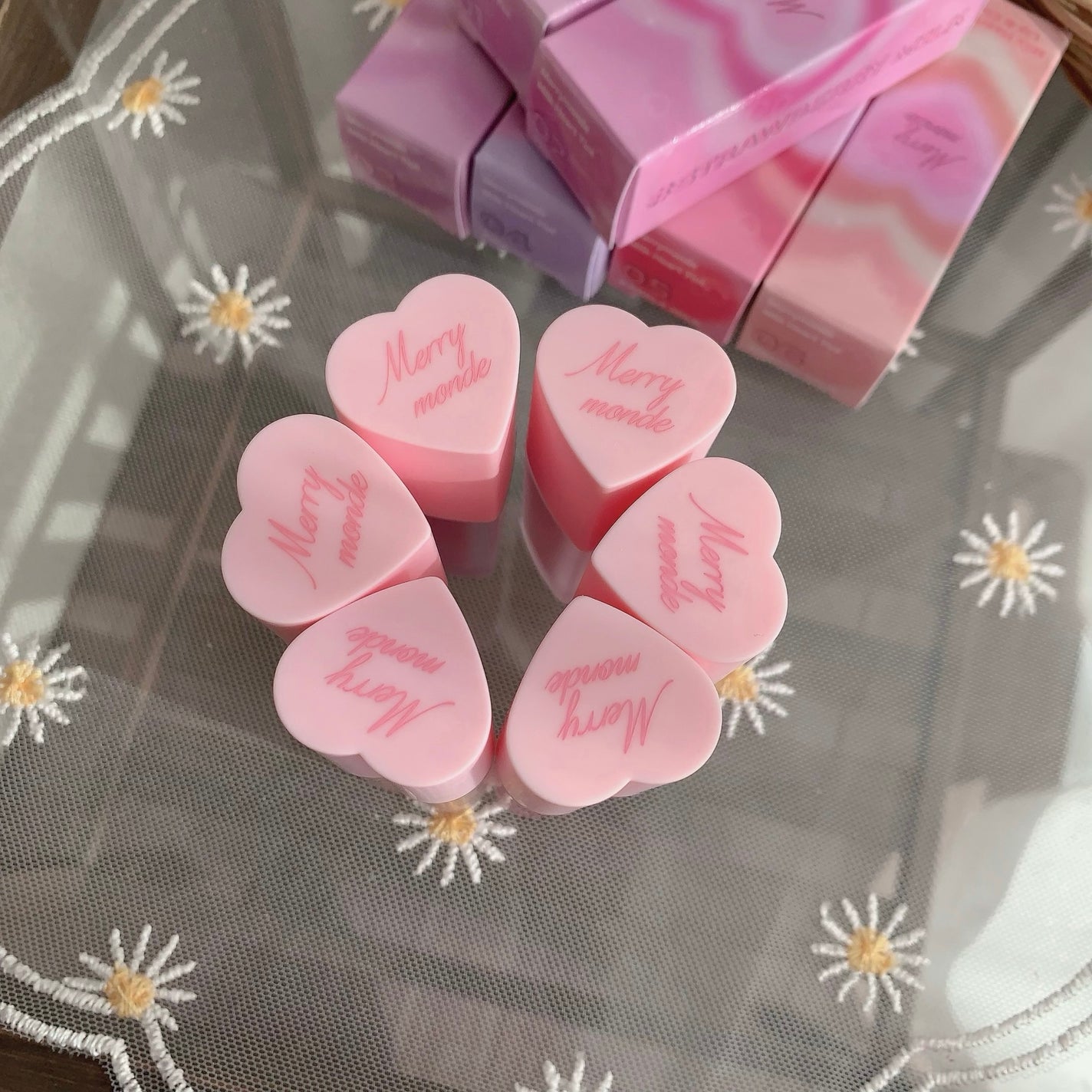 ミルクハートティントリップアンドチーク/Merrymonde/リップティントを使ったクチコミ(10枚目)