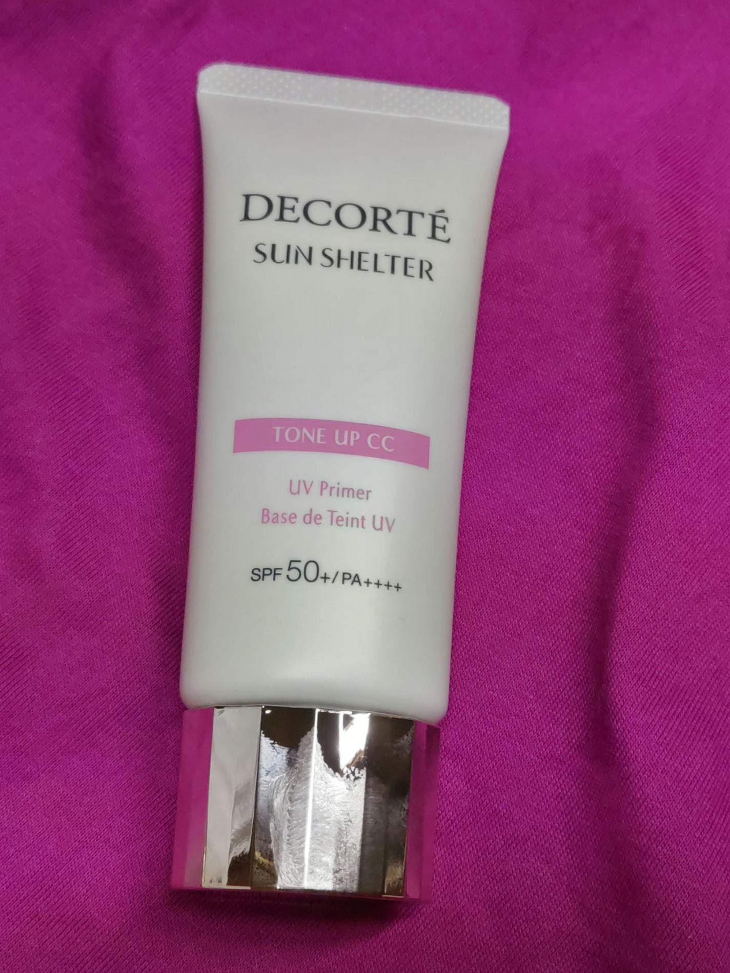 サンシェルター トーンアップCC/DECORTÉ/CCクリームを使ったクチコミ(2枚目)