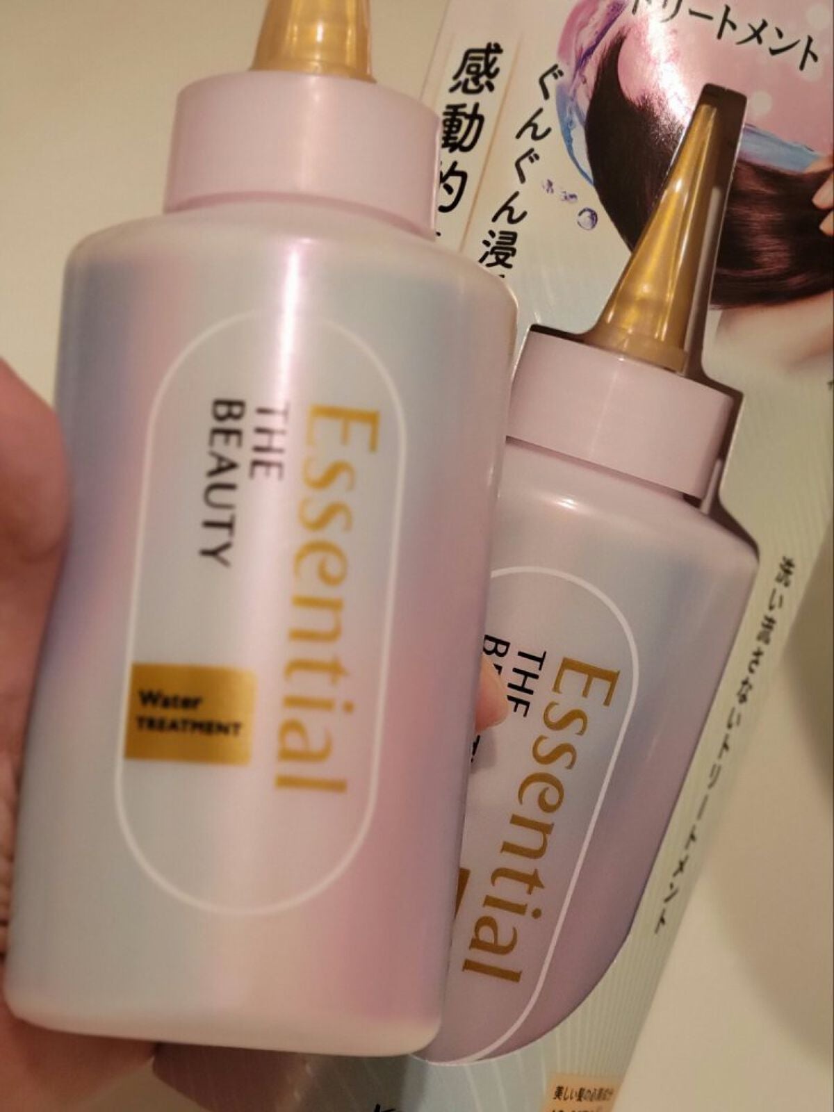 エッセンシャル プレミアム ウォータートリートメント EXスムース/エッセンシャル/アウトバストリートメントを使ったクチコミ(2枚目)
