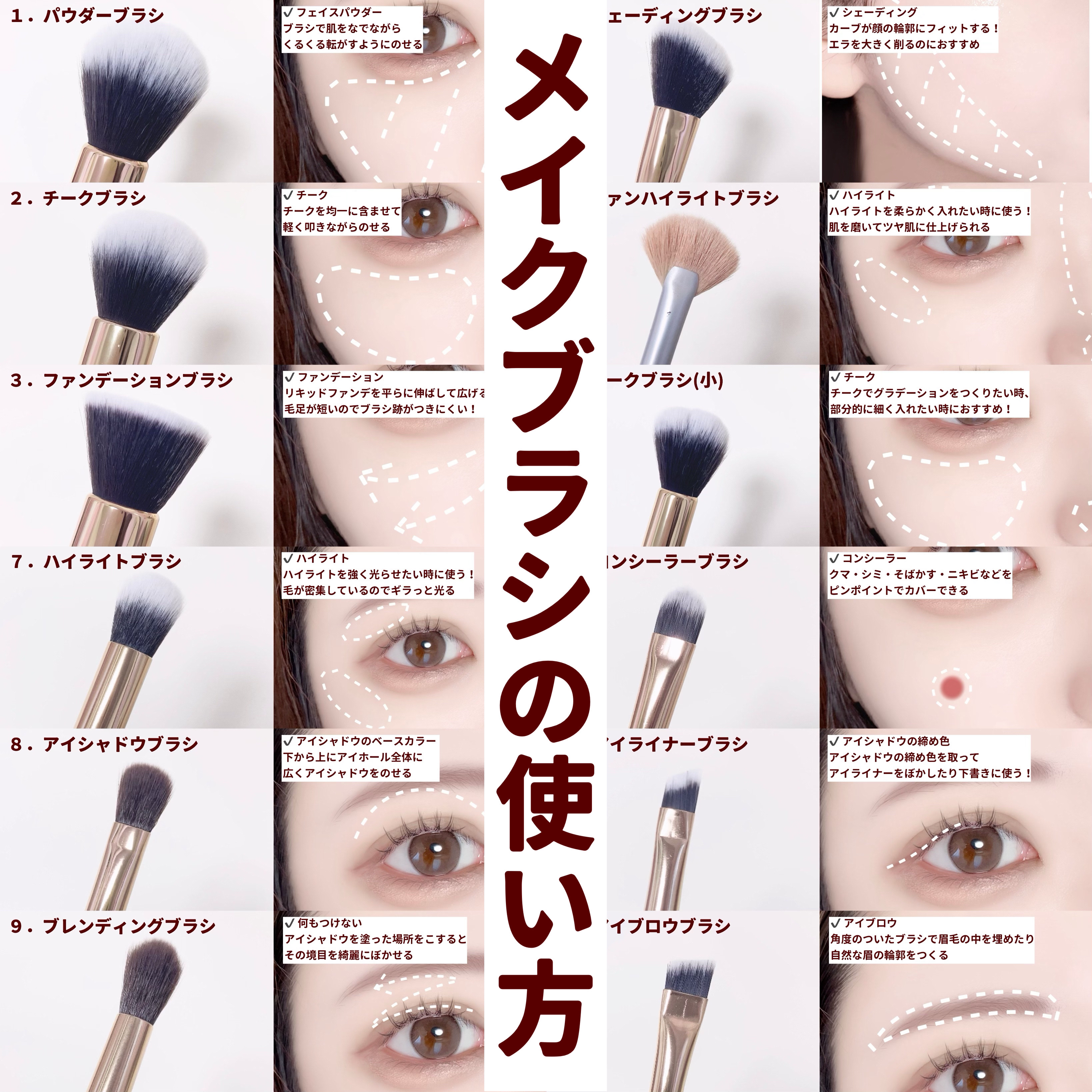 アイシャドウブラシセット/ロージーローザ/メイクブラシを使ったクチコミ（1枚目）